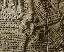 Roman imperial era bolt shooter (scorpio) bastion in defensive warfare