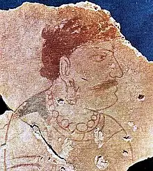 Alchon Hun devotee, Butkara I (construction phase 4), 5th century CE.