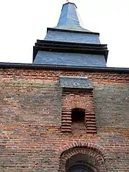 Fortified church, the gatehouse south facade