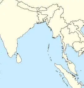 Location of the Ten Degree channel within the Andaman and Nicobar Islands