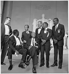 Image 4Leaders gather for a portrait (from March on Washington for Jobs and Freedom)
