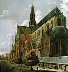St. Bavo's in Haarlem seen from the southwest
