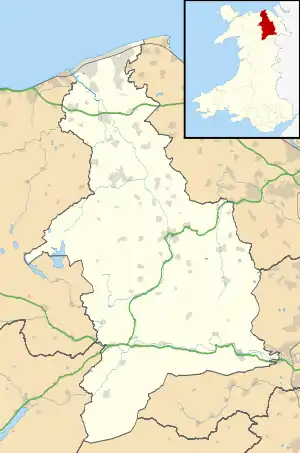 Rhyl is located in Denbighshire