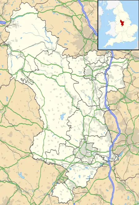 Edensor is located in Derbyshire