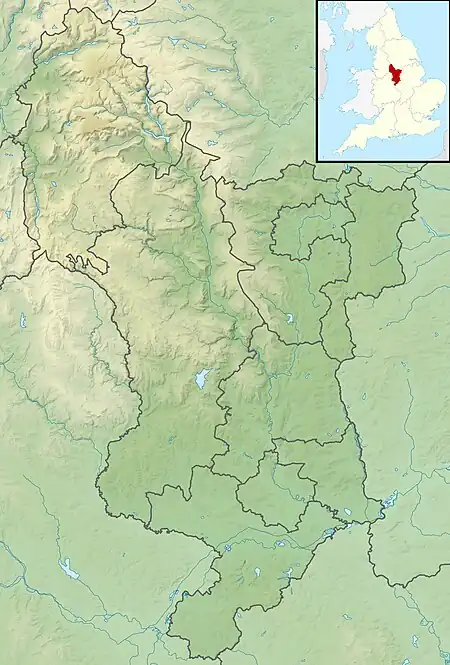 Derwent Valley Mills is located in Derbyshire