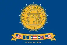 Georgia state flag 2001-2003