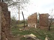 The remaining ruins of the Fort McDowell officers quarters located in Ba Hon Nah Road.