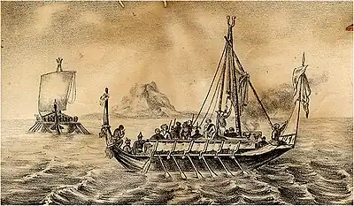 Garay warships in the Sulu Sea, c. 1850