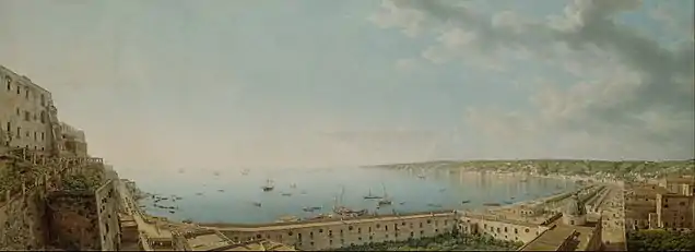 Giovanni Battista Lusieri’s A View of Naples,now in the J. Paul Getty Museum