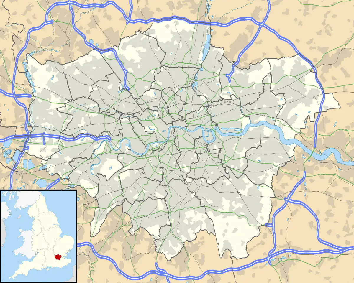 List of churches in London is located in Greater London