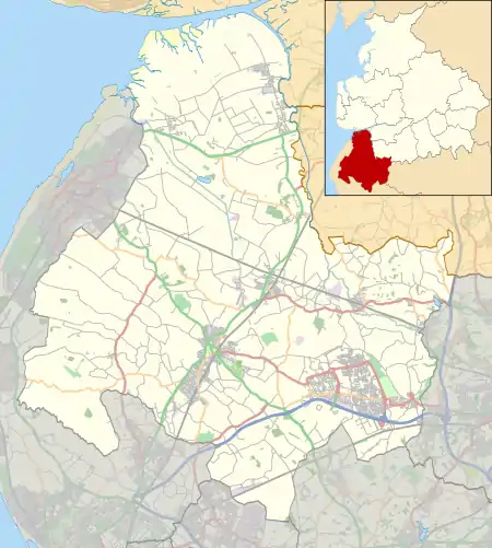Sollom is located in the Borough of West Lancashire