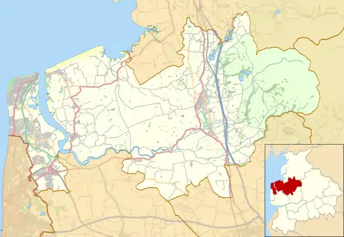 Barnacre-with-Bonds is located in the Borough of Wyre
