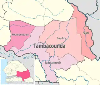 Former location in the Tambacounda Region