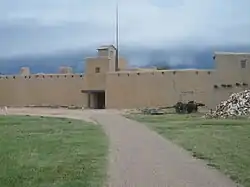 A view outside Bent's Old Fort