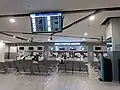 Bus ticketing counter at 2 floor
