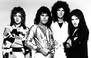 Top: Brian May, Freddie Mercury  Bottom: John Deacon, Roger Taylor