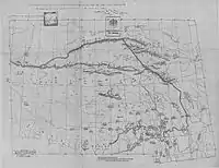 Simla Convention map signed in 1914 (facsimile)