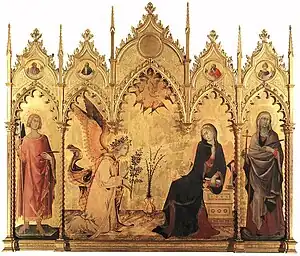Annunciation, 1333, Galleria degli Uffizi, Florence
