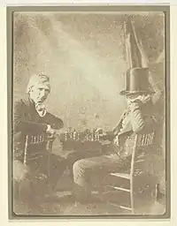 Image 13The Chess Players by Henry Fox Talbot, 1847 (from History of chess)