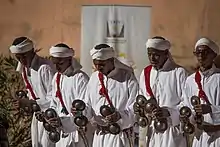 Image 50A group performing Gnawa in Zagora, southeastern Morocco (from Culture of Morocco)
