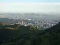 View of Hong Kong Island and Kowloon from Tai Mo Shan Road in August 2006
