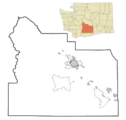 Emerald, Washington is located in Yakima County